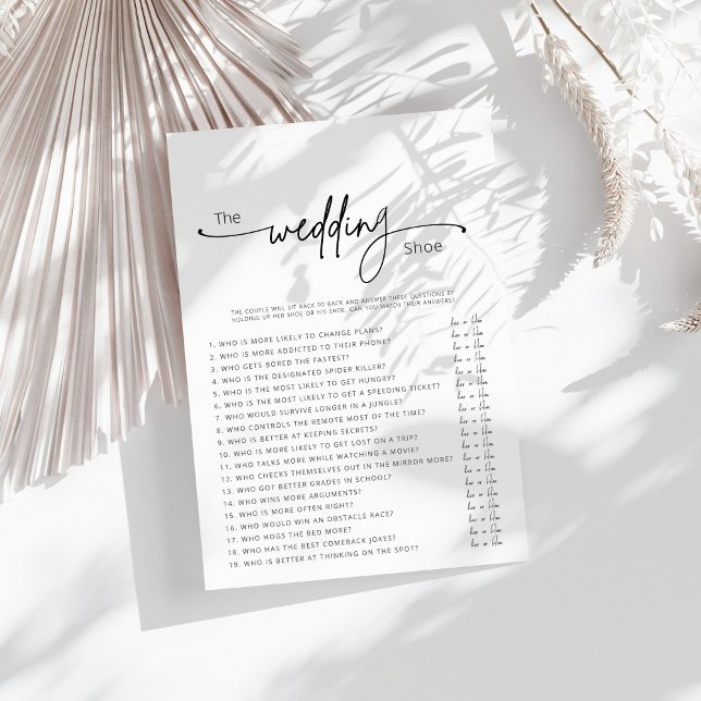 Afdrukbare bruiloft schoen spel (Creator heeft geüpload)