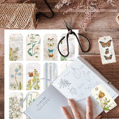 Afdrukbare Butterfly Junk Journal Labels en Pagina Kaart