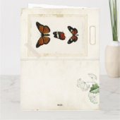 Afdrukbare Butterfly Junk Journal Labels en Pagina Kaart (Achterkant)