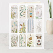 Afdrukbare Butterfly Junk Journal Labels en Pagina Kaart (Voorkant)