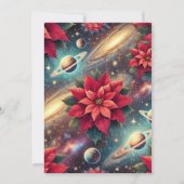 Afdrukbare Celestial Poinsettia Pattern Scrapbook Kaart (Voorkant)