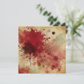 Afdrukbare Cranberry Juice Distressed Ink Scrapboo Kaart (Staand voorkant)