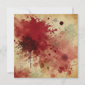 Afdrukbare Cranberry Juice Distressed Ink Scrapboo Kaart (Voorkant)