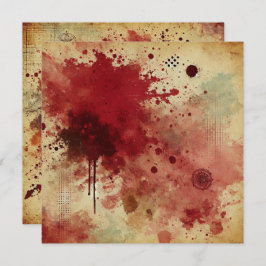 Afdrukbare Cranberry Juice Distressed Ink Scrapboo Kaart