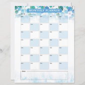 Afdrukbare Dagelijkse Planner Sjabloon (Achterkant)