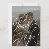 Afdrukbare digitale foto bruiloft bedankkaart kaart (Voorkant)