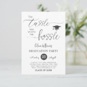 Afdrukbare download afstudeerfeest kaart (Staand voorkant)