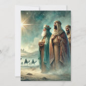 Afdrukbare Drie Wijze Mannen Geboorteplaats Scrapb Kaart (Voorkant)