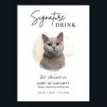 Afdrukbare Drink voor weduwschap met katten Poster<br><div class="desc">Het bord met de drink voor de papieren handtekening voor het gezelschapshuwelijk is uitgerust met een cirkelvormig lijst dat het afbeelding van uw huisdier en uw drink en recept voor de ondertekening van het huwelijk kenmerkt. Printbare trouwborden zijn de perfecte manier om je trouwborden thuis af te drukken. Download gewoon...</div>