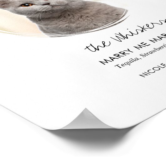 Afdrukbare Drink voor weduwschap met katten Poster (Hoek)