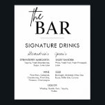 Afdrukbare Drinken voor het ondertekenen van bruil Poster<br><div class="desc">Printbare trouwborden zijn de perfecte manier om je trouwborden thuis af te drukken. Download gewoon de grootte die u nodig hebt en druk af in uw lokale kantoor winkel of thuis. Het moderne de barmenu van de de drink van de trouwhandtekening van de bruid en van de Groom kenmerkt de...</div>
