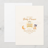 Afdrukbare envelop Schattige Baby showers Kaart (Voorkant / Achterkant)