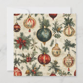 Afdrukbare  feestpatronen op perkament kaart (Voorkant)