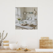Afdrukbare foto Shabby chic Keuken Modern Poster (Keuken)