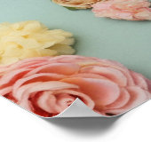 Afdrukbare  foto van notitieboek met bloemen poster (Hoek)