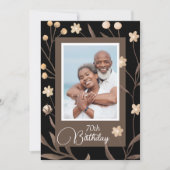 Afdrukbare foto Verjaardag Uitnodigen Kaart (Voorkant)