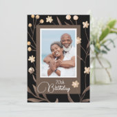 Afdrukbare foto Verjaardag Uitnodigen Kaart (Staand voorkant)