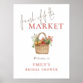 Afdrukbare Fresh Off Market Welkom Vrijgezellenfee Poster (Voorkant)