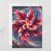 Afdrukbare Galaxy Poinsettia Scrapbook Paper Kaart (Voorkant)