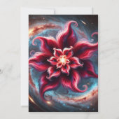 Afdrukbare Galaxy Poinsettia Scrapbook Paper Kaart (Achterkant)