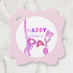 Afdrukbare gelukkige Valentijnsdag cadeaubijsluite Bedankjes Labels