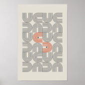 Afdrukbare geometrische Home Decor Wall art Poster (Voorkant)