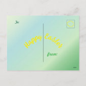 Afdrukbare gepersonaliseerde paaskaart feestdagenkaart (Achterkant)