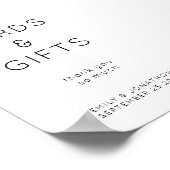 Afdrukbare geschenken en Kaarten Trouwbord Poster (Hoek)