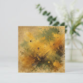 Afdrukbare Golden Harvest Distressed Ink Scrapbook Kaart (Staand voorkant)