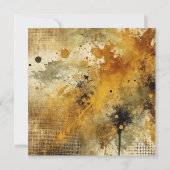 Afdrukbare Golden Harvest Distressed Ink Scrapbook Kaart (Achterkant)