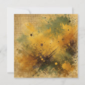 Afdrukbare Golden Harvest Distressed Ink Scrapbook Kaart (Voorkant)