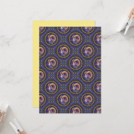 Afdrukbare grillige Ram Astrologie Mandala Tegel Kaart