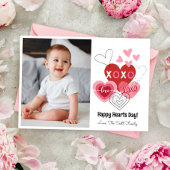 Afdrukbare Happy Hearts Day Valentijn Aankondiging