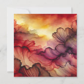 Afdrukbare Herfst Sunset Alcohol Inkt Scrapbook Pa Kaart (Achterkant)