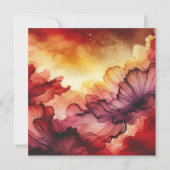 Afdrukbare Herfst Sunset Alcohol Inkt Scrapbook Pa Kaart (Voorkant)