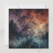 Afdrukbare Herfst Twilight Distressed Ink Scrapboo Kaart (Achterkant)