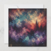 Afdrukbare Herfst Twilight Distressed Ink Scrapboo Kaart (Voorkant)