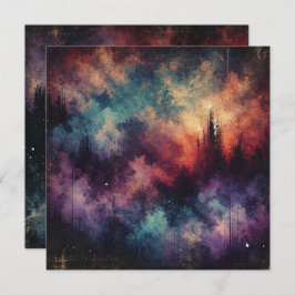 Afdrukbare Herfst Twilight Distressed Ink Scrapboo Kaart