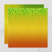 Afdrukbare herfstfading verlaat Ombre Scrapbook Kaart (Voorkant / Achterkant)