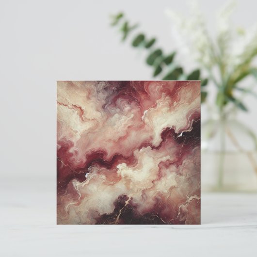 Afdrukbare herfstmarmer Harvest Wine Scrapbook Kaart (Staand voorkant)