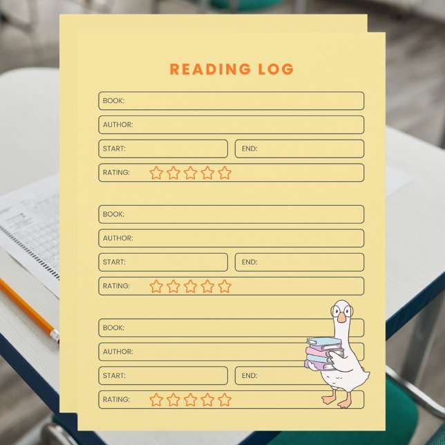 Afdrukbare Homeschool Activiteit Lezen Logboek (Creator heeft geüpload)