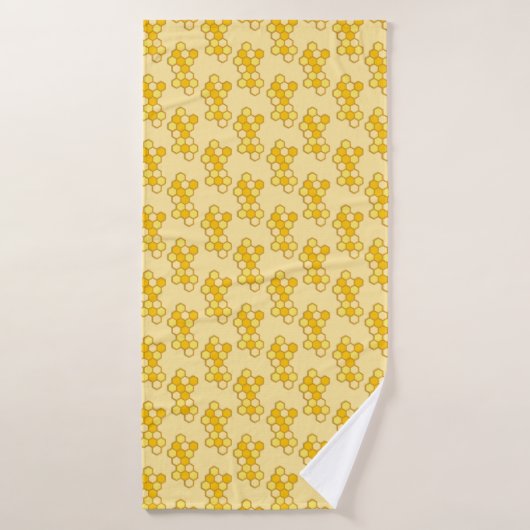 Afdrukbare honingbijen badhanddoek (Badhanddoek)