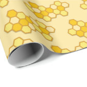 Afdrukbare honingbijen cadeaupapier (Rol Hoek)