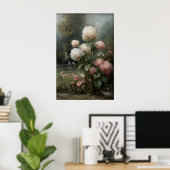 Afdrukbare Hydrangea Muurkunst, Antieke Lente Poster (Thuiskantoor)