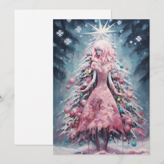 Afdrukbare Kerst Kaarten - Online Kerst Kaarten (Voorkant / Achterkant)