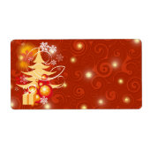 Afdrukbare kerstcadeaubonnen etiket (Voorkant)