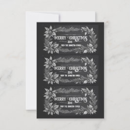 Afdrukbare kerstcadeauetiketten kaart