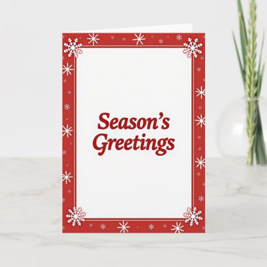 Afdrukbare kerstgroet kaart (Voorkant)