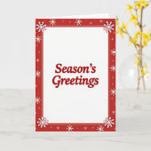 Afdrukbare kerstgroet kaart (Gele Bloem)