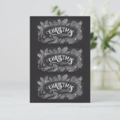 Afdrukbare kerstjaar-cadeau-etiketten kaart (Staand voorkant)